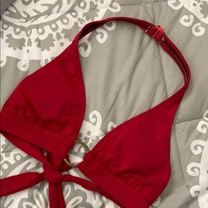 Red bikini top (Worn once)